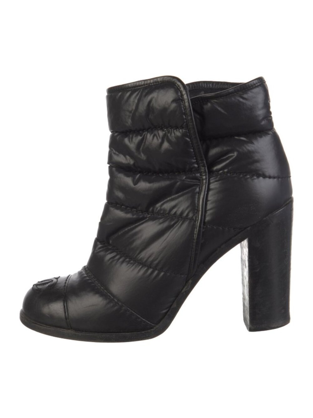 Chanel Puffer Interlocking CC Logo Boots